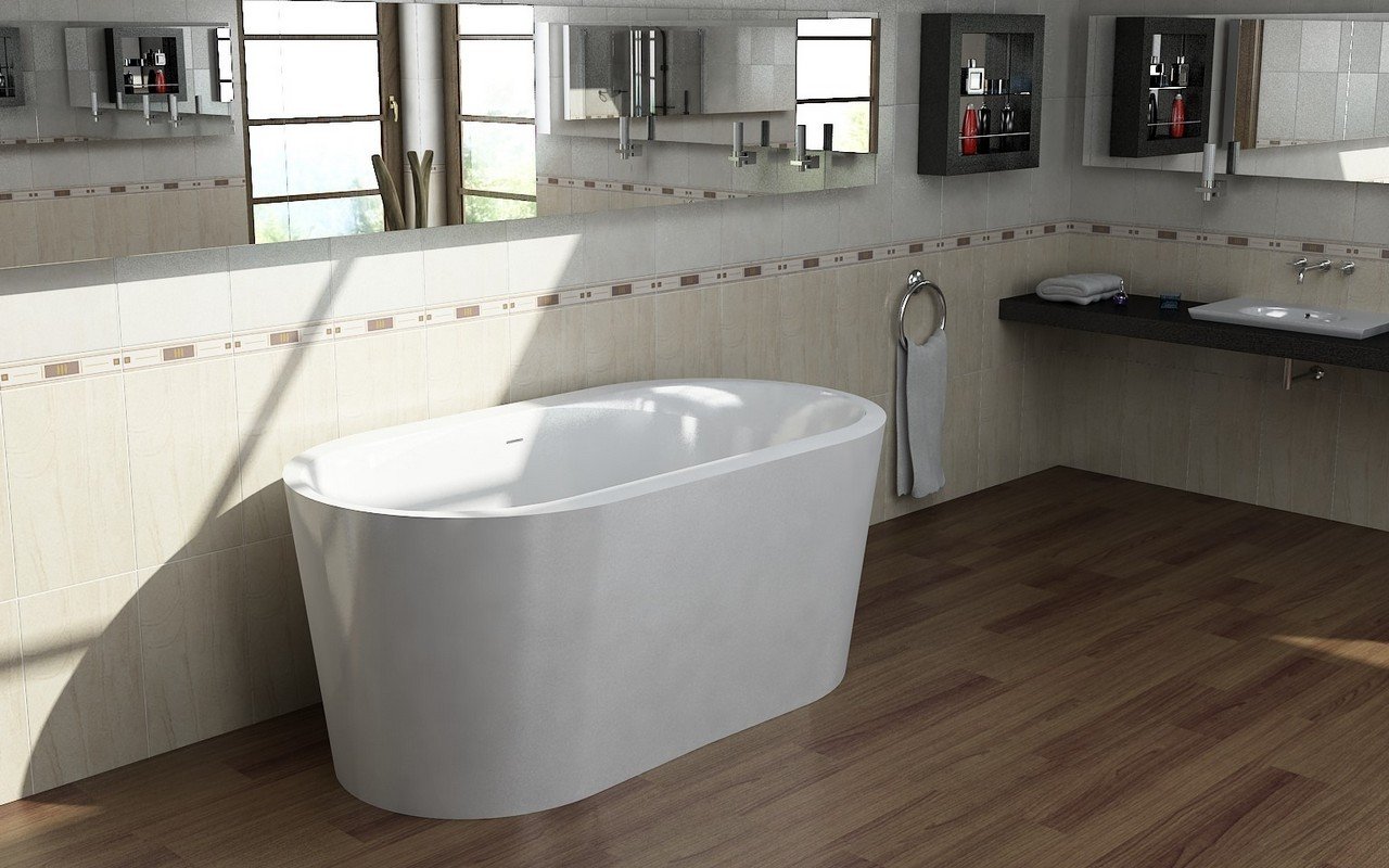 Purescape 014A Freestanding Acrylic Bathtub 1